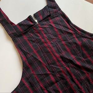 F21 Checkered Jumper Dress